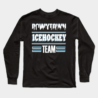 Ice Hockey Puck Body Check Team Penalty Long Sleeve T-Shirt